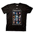 Doctor Who 50 years, 11 Doctors TARDIS Black T-Shirt